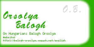 orsolya balogh business card